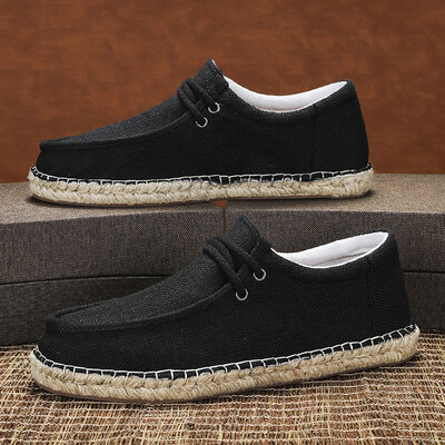Muške prozračne cipele, modne, ležerne, platnene natikače, udobne natikače, mekane mokasine za muškarce, lagane natikače za vožnju