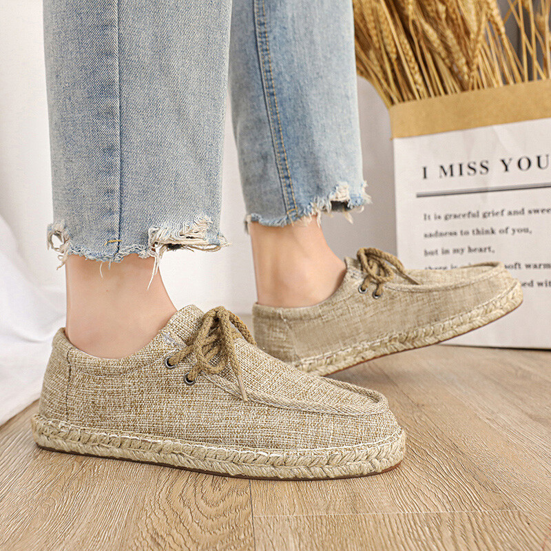 Muške prozračne cipele, modne, ležerne, platnene natikače, udobne natikače, mekane mokasine za muškarce, lagane natikače za vožnju