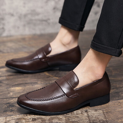 2024 FELIX CHU pantofi creion pentru bărbați din piele, eleganti, pentru petrecere de nuntă, ocazional, pantofi de rochie la modă, maro, negru, pantofi pentru bărbați