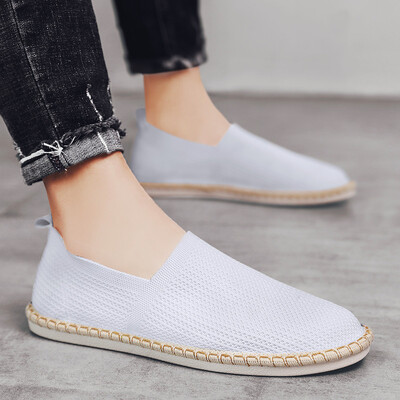 Καλοκαιρινό Διχτυωτό Παπούτσια Ανδρικά Ποιοτικά Ανδρικά Παπούτσια Casual Άνετα σκληρά ανδρικά slip-on flats Zapatos Para Hombres