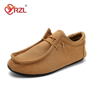 YRZL Loafers Ανδρικά Casual Παπούτσια Flat Outdoor Ανδρικά Λεπτό κάτω μέρος ελαφριά παπούτσια για βάρκα Loafers Driving Loafers Ανδρικά παπούτσια καμβά