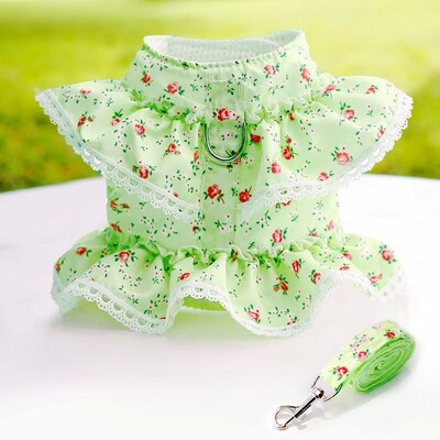 Haljina princeze za pse za kućne ljubimce Ljetna prugasta suknja za pse Slatko mekano štene Traka za prsa Modna haljina za mačke Odjeća za pse čivave Nabavke za kućne ljubimce
