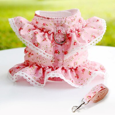 Haljina princeze za pse za kućne ljubimce Ljetna prugasta suknja za pse Slatko mekano štene Traka za prsa Modna haljina za mačke Odjeća za pse čivave Nabavke za kućne ljubimce