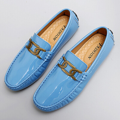 Visokokvalitetne lakirane muške cipele za slobodno vrijeme Marka obuće za vožnju Muške mokasine s krokodilskim uzorkom za muškarce Ravne cipele s mokasinima