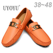 Muške ležerne prozračne kožne mokasine za dječake Poslovne jednobojne uredske cipele za muškarce Vozačke mokasine Udobne natikače 35~48