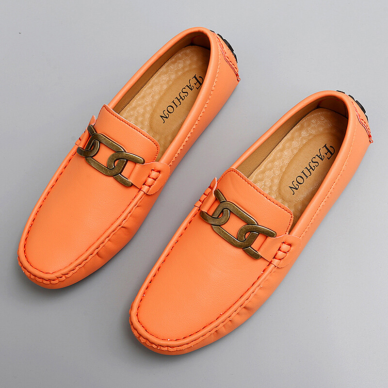 Muške ležerne prozračne kožne mokasine za dječake Poslovne jednobojne uredske cipele za muškarce Vozačke mokasine Udobne natikače 35~48