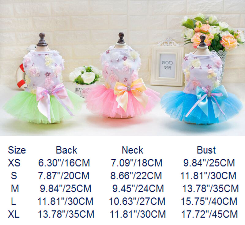 Proljeće i ljeto Tutu haljina za pse Odjeća za pse Vjenčanica Suknja Odjeća za štene Dodaci za odjeću za kućne ljubimce Chihuahua Yorkie
