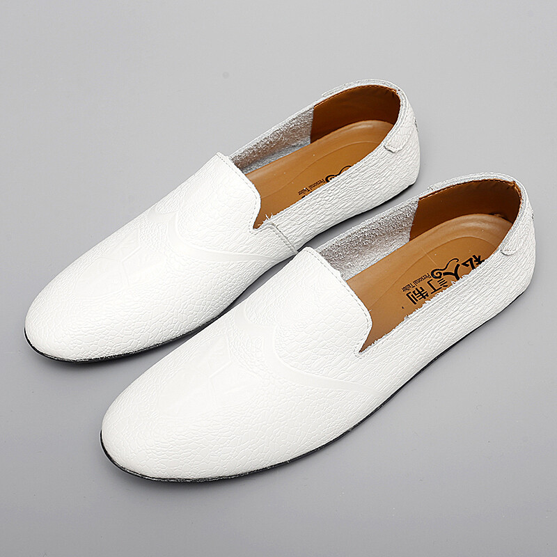 Moodsad meeste vabaaja korterid ehtsast nahast meeste jalavarjud, pehme tallaga mokassiinid, libisemiskindlad sõidujalatsid Krokodillimustriga paadikingad