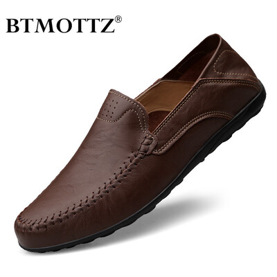 Pantofi pentru bărbați din piele naturală, ocazional, moale, pantofi pentru bărbați, mocasini, respirabili, pantofi pentru bărbați, marimea plus 37-47