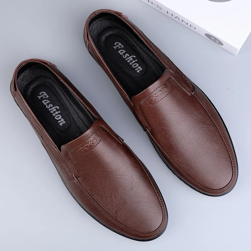 Moda bărbați pantofi formali de afaceri pantofi mocasini cu vârf joasă pentru bărbați pantofi de rochie pentru bărbați ocazional din piele pantofi pentru petrecerea de nuntă pantofi cu barca Dimensiunea 38-44