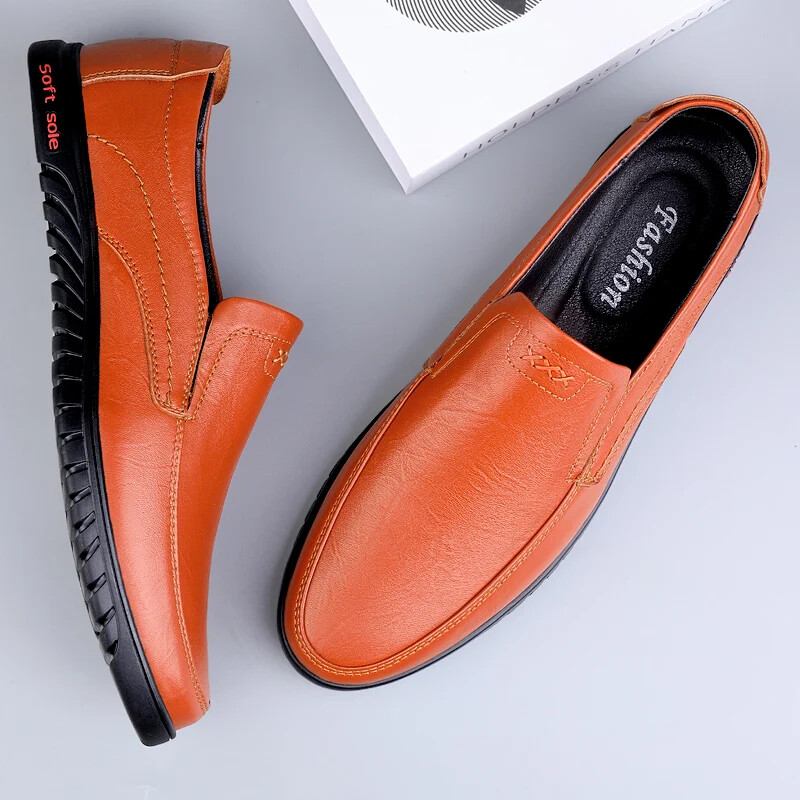 Moda bărbați pantofi formali de afaceri pantofi mocasini cu vârf joasă pentru bărbați pantofi de rochie pentru bărbați ocazional din piele pantofi pentru petrecerea de nuntă pantofi cu barca Dimensiunea 38-44