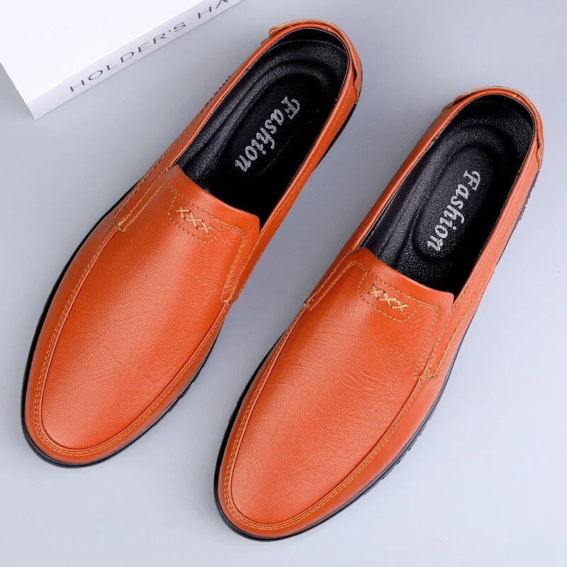 Moda bărbați pantofi formali de afaceri pantofi mocasini cu vârf joasă pentru bărbați pantofi de rochie pentru bărbați ocazional din piele pantofi pentru petrecerea de nuntă pantofi cu barca Dimensiunea 38-44