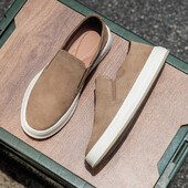 Antilop kožne muške ležerne cipele Ručno izrađene svečane muške natikače Mokasine Prozračne natikače Muška cipela za čamac Obuća za vožnju na otvorenom