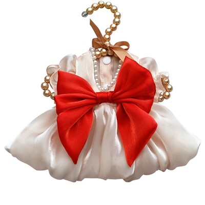 Suvine lemmikloomakoerakleit Luksuslik koerte pärlprintsessi seelikud Lemmikloomariided väikestele keskmistele koertele Kassidele Seelik Koerte pulmakleitid