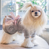 Tople haljine za pse za male pse Zimska haljina za štene, mačka, suknja, čivava, malteške maskote, odjeća, odjeća, roupa cachorro