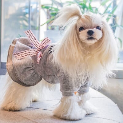 Rochii calde pentru câini pentru câini de talie mică, iarnă, cățeluș, pisică, rochie, fustă, chihuahua, mascota malteze, haine, haine, roupa cachorro