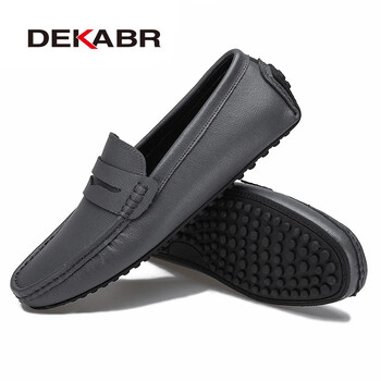 DEKABR Loafers Παπούτσια Ανδρικά Μόδα Παπούτσια Νέα Άνοιξη Άνετα ανδρικά φλατ Μοκασίνια Κλασικά αυθεντικά δερμάτινα ανδρικά παπούτσια casual