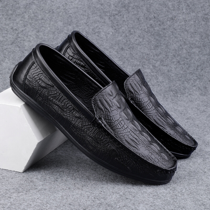 Itaalia vabaajajalatsid Meeste jalatsid Nahk bränd Meeste Loafers Kingad Slip on Business Mokassiinid Hingavad meeste sõidujalatsid Tenis Masculino