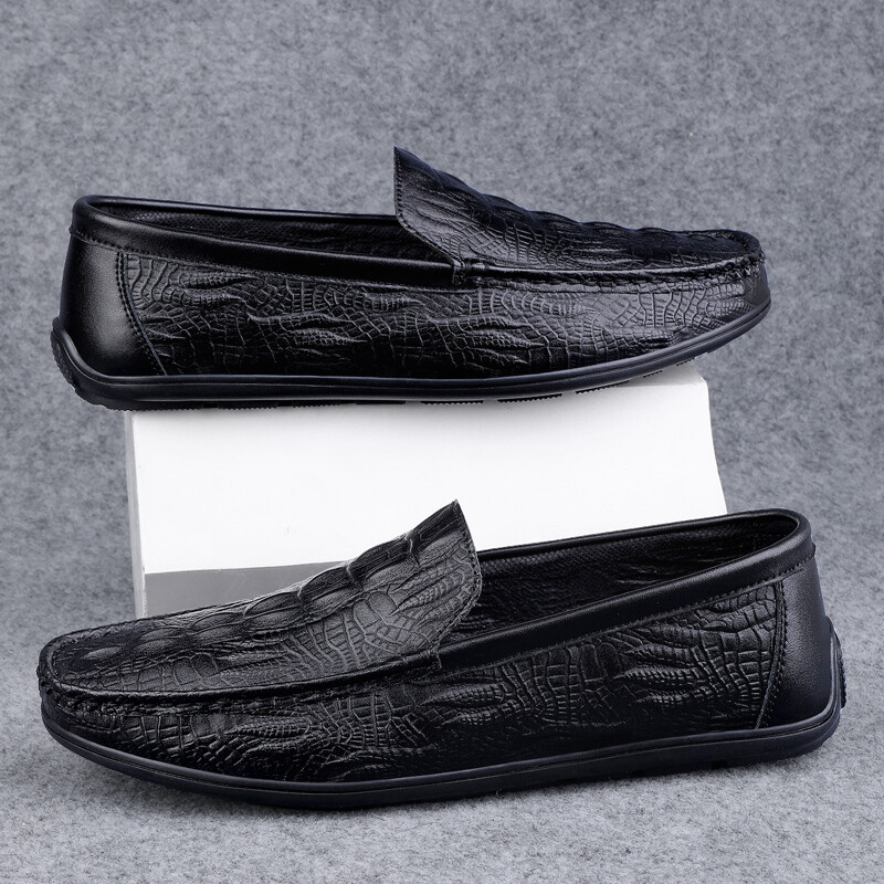 Itaalia vabaajajalatsid Meeste jalatsid Nahk bränd Meeste Loafers Kingad Slip on Business Mokassiinid Hingavad meeste sõidujalatsid Tenis Masculino