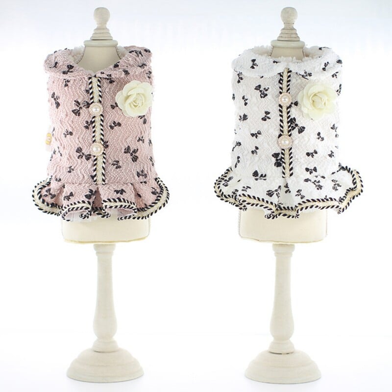 Mačka Pas Haljina Zimska Doggie Puppy Suknja Kostim Princeze Odjeća Topla Pse Odjeća Kaput Odjeća Yorkshire Pomeranian