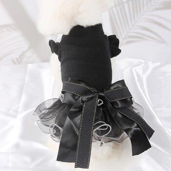 Ρούχα Puppy Pretty Big με φιόγκο και κόμπο Puppy Clothes Anti-friction Dog Dress فستا فساتين 드레스