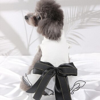 Ρούχα Puppy Pretty Big με φιόγκο και κόμπο Puppy Clothes Anti-friction Dog Dress فستا فساتين 드레스