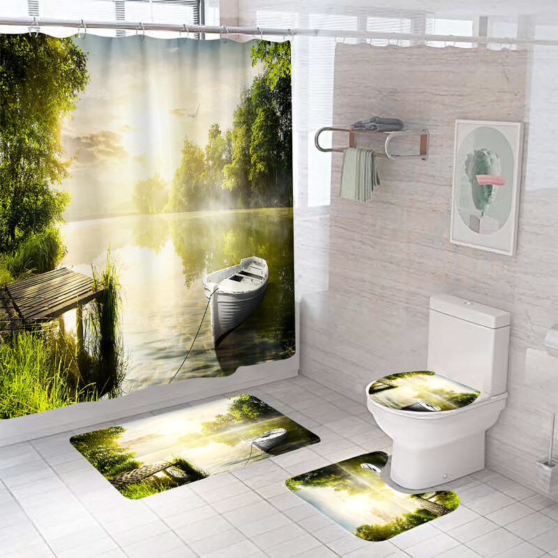 Vannitoa kardin, polüester veekindel dušikardina komplekt