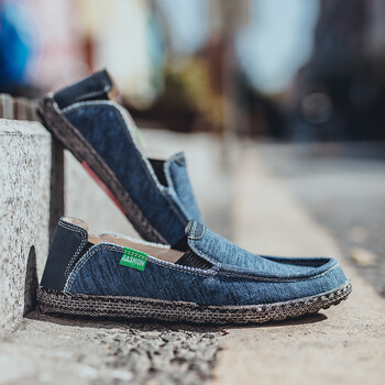 Καλοκαίρι 2023 Ανδρικά παπούτσια καμβά Espadrilles Breathable Casual Ανδρικά Loafers Άνετα Υπέρελαφρα παπούτσια Lazy Boat Big Size 48