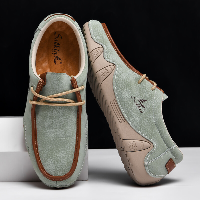 Nove ležerne cipele za muškarce Tenisice Ručno izrađene meke muške mokasine Plus veličina 39-48 Muške mokasine Lagana obuća za čamac