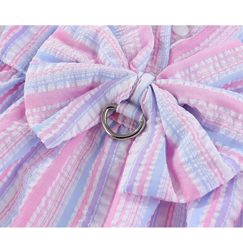 Ogoljena haljina za pse Ljetne haljinice s pojasom bez povlačenja Odjeća s mašnama Odjeća za mačke i pse za male pse Chihuahua Suknja za kućne ljubimce Zelena