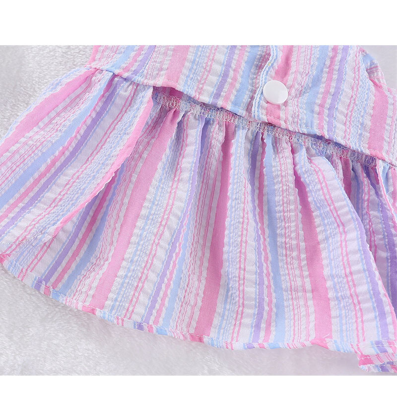 Ogoljena haljina za pse Ljetne haljinice s pojasom bez povlačenja Odjeća s mašnama Odjeća za mačke i pse za male pse Chihuahua Suknja za kućne ljubimce Zelena