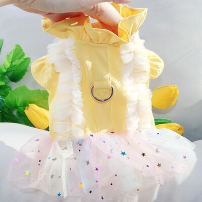 Rochie de modă pentru câini haine drăguțe pentru câini de vară cățeluș fustă prințesă rochie de pisică dulce rochie pentru pisicuțe costume pentru pisicuțe chihuahua rochie de mireasă