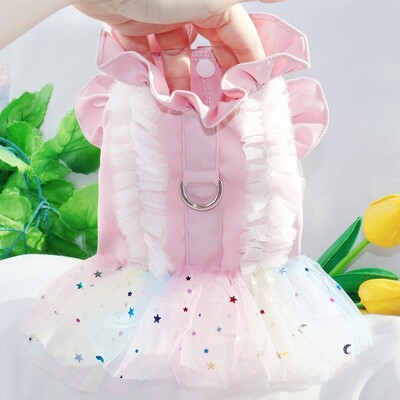 Modna haljina za pse Odjeća za slatke pse Ljetno štene Suknja princeze Slatka mačka Haljina Kostimi mačića ljubimaca Vjenčanica psa Chihuahua