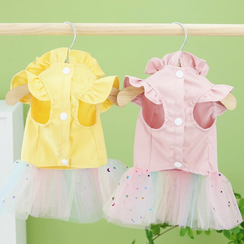 Modna haljina za pse Odjeća za slatke pse Ljetno štene Suknja princeze Slatka mačka Haljina Kostimi mačića ljubimaca Vjenčanica psa Chihuahua