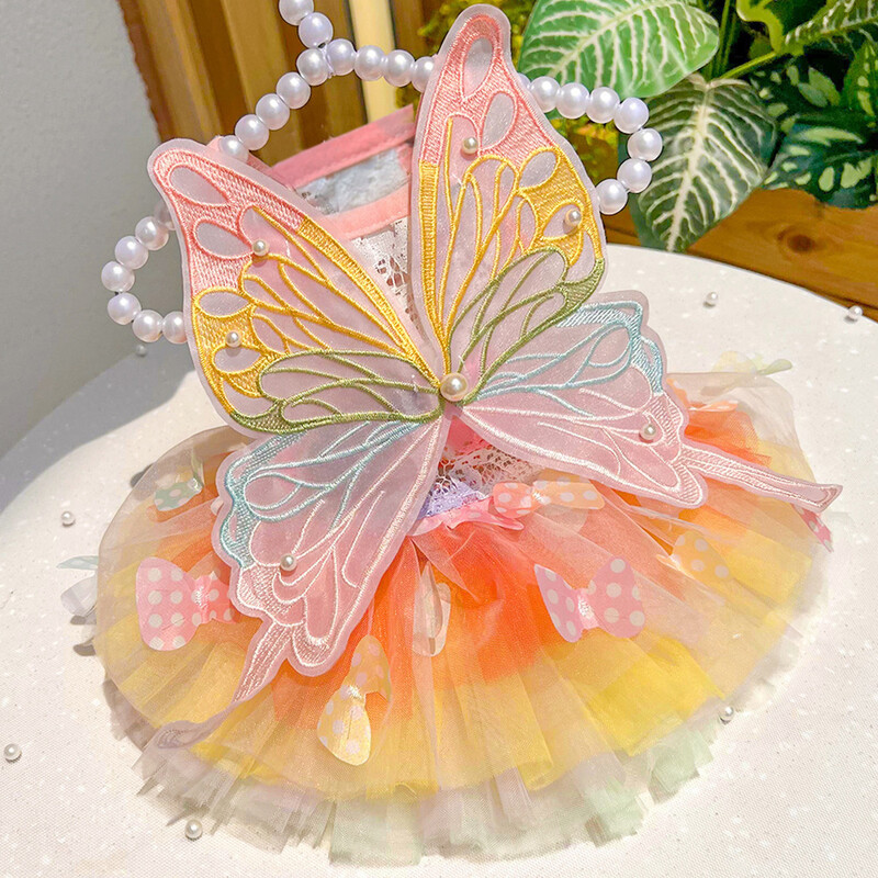 Ljetna odjeća za princeze za kućne ljubimce Haljina za pse za pse Suknja za ljetne pseće vjenčanje York chihuahua pudla za pse Suknje Haljine za mačke