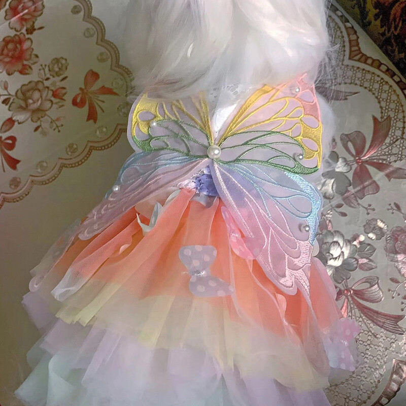 Ljetna odjeća za princeze za kućne ljubimce Haljina za pse za pse Suknja za ljetne pseće vjenčanje York chihuahua pudla za pse Suknje Haljine za mačke