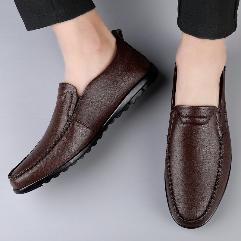 Luksusbränd Mood Meeste vabaaja nahast kingad Mugavad meeste kontorijalatsid Lihtsad meeste pulmakleidikingad õues käimise kingad