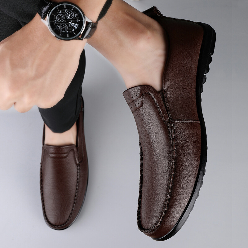 Luksusbränd Mood Meeste vabaaja nahast kingad Mugavad meeste kontorijalatsid Lihtsad meeste pulmakleidikingad õues käimise kingad