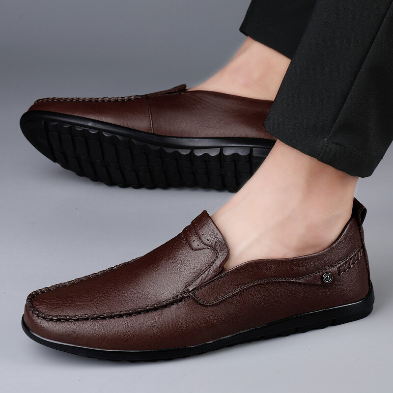 Luksusbränd Mood Meeste vabaaja nahast kingad Mugavad meeste kontorijalatsid Lihtsad meeste pulmakleidikingad õues käimise kingad