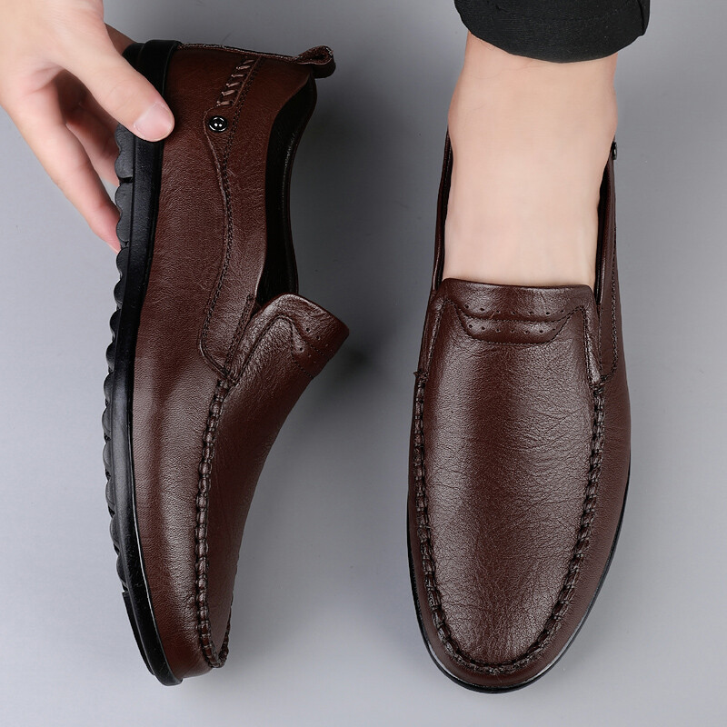 Luksusbränd Mood Meeste vabaaja nahast kingad Mugavad meeste kontorijalatsid Lihtsad meeste pulmakleidikingad õues käimise kingad