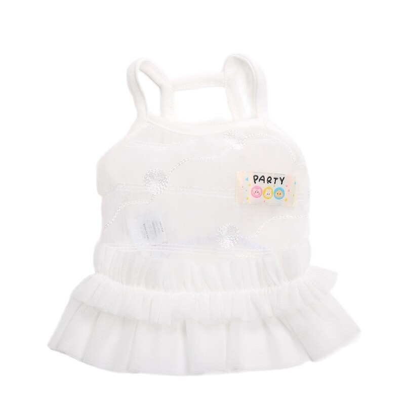 Princess Dog Cat Dress Suknja Dizajn od šifona i čipke Pet Puppy Proljetno/ljetna odjeća