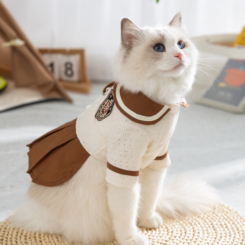 Slatka odjeća za pse Ljetna prozračna ljupka odjeća za mačke za mačke Ragdoll Puppy Yorkshire Male mačke Odjeća za pse Odjeća za kućne ljubimce