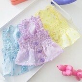 Καλοκαιρινά ρούχα για σκύλους για κατοικίδια Μόδα Φόρεμα για σκύλους Πριγκίπισσα Γλυκά φορέματα για κουτάβια καρό τύπωμα Ζαρτιέρες γάτας Προϊόντα για κατοικίδια Ένδυση για σκύλους