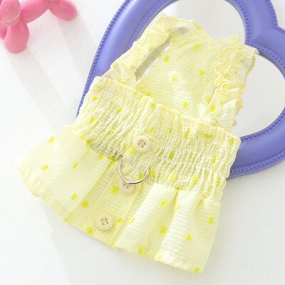 Καλοκαιρινά ρούχα για σκύλους για κατοικίδια Μόδα Φόρεμα για σκύλους Πριγκίπισσα Γλυκά φορέματα για κουτάβια καρό τύπωμα Ζαρτιέρες γάτας Προϊόντα για κατοικίδια Ένδυση για σκύλους