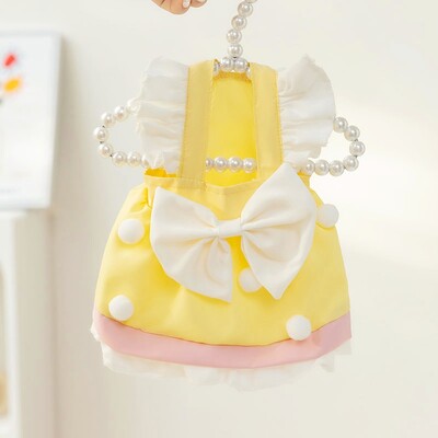 Καλοκαιρινά ρούχα για σκύλους για κατοικίδια Μόδα Φόρεμα για σκύλους Πριγκίπισσα Γλυκά φορέματα για κουτάβια καρό τύπωμα Ζαρτιέρες γάτας Προϊόντα για κατοικίδια Ένδυση για σκύλους