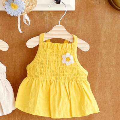 Καλοκαιρινά ρούχα για σκύλους για κατοικίδια Μόδα Φόρεμα για σκύλους Πριγκίπισσα Γλυκά φορέματα για κουτάβια καρό τύπωμα Ζαρτιέρες γάτας Προϊόντα για κατοικίδια Ένδυση για σκύλους