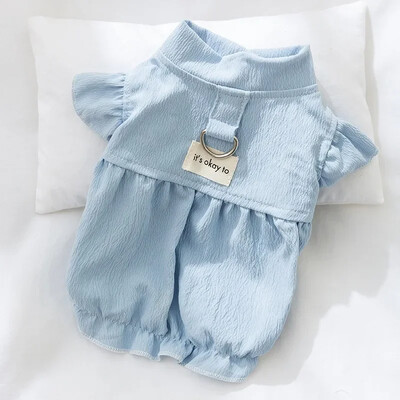 Καλοκαιρινό φόρεμα σκυλιών για μικρά σκυλιά Πολυτελή ρούχα Chihuahua Γαλλικό μπουλντόγκ Bichon Στολή για κατοικίδια Φούστα για κουτάβι γιλέκο