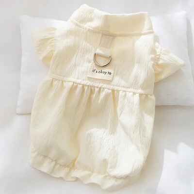 Καλοκαιρινό φόρεμα σκυλιών για μικρά σκυλιά Πολυτελή ρούχα Chihuahua Γαλλικό μπουλντόγκ Bichon Στολή για κατοικίδια Φούστα για κουτάβι γιλέκο