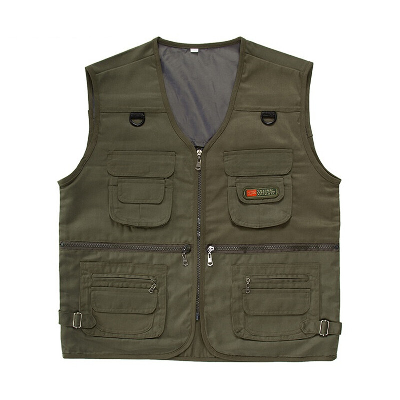 Prsluk Muška gornja odjeća Vojni kamuflažni prsluk s više džepova Kratki stil Izdržljiva colete azijska veličina