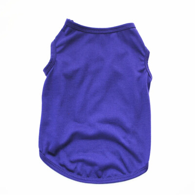 Ρούχα για σκύλους κατοικίδιων ζώων Βαμβακερό μονόχρωμο λεπτό γιλέκο σκύλου για μικρούς μεσαίους μεγάλους σκύλους Αναπνεύσιμο, ελαστικό και μειώνει την τριχόπτωση Στολή σκύλου